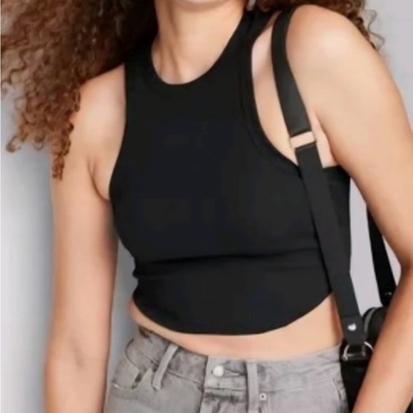 wild fable Tops - NWOT Wild Fable Ribbed Fitted Cropped Tank Size M